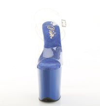 Cargar imagen en el visor de la galería, Tacones Pleaser FLAMINGO-808 - Transparente-azul royal / Azul royal
