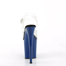 Cargar imagen en el visor de la galería, Tacones Pleaser FLAMINGO-808 - Transparente / Azul royal
