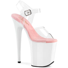 Carregar imagem no visualizador da galeria, Sapatos de salto alto Pleaser FLAMINGO-808 - Transparente-rosa / Branco
