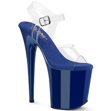 Cargar imagen en el visor de la galería, Tacones Pleaser FLAMINGO-808 - Transparente-azul royal / Azul royal
