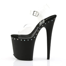 Cargar imagen en el visor de la galería, Tacones Pleaser FLAMINGO-808ABLS Transparente Negro Mate
