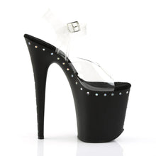 Cargar imagen en el visor de la galería, Tacones Pleaser FLAMINGO-808ABLS Transparente Negro Mate
