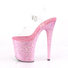 Cargar imagen en el visor de la galería, Tacones Pleaser FLAMINGO-808CF Transparente Rosa Confetti
