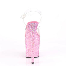 Cargar imagen en el visor de la galería, Tacones Pleaser FLAMINGO-808CF Transparente Rosa Confetti
