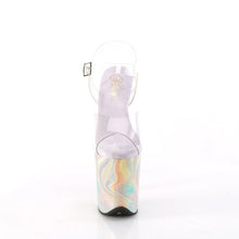 Cargar imagen en el visor de la galería, Tacones Pleaser FLAMINGO-808CRF Transparente Lavanda Purpurinas
