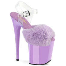 Cargar imagen en el visor de la galería, Tacones Pleaser FLAMINGO-808FUR Lavanda Faux Fur
