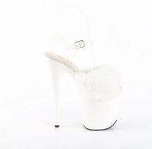 Cargar imagen en el visor de la galería, Tacones Pleaser FLAMINGO-808FUR Blanco Faux Fur

