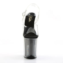 Cargar imagen en el visor de la galería, Tacones Pleaser FLAMINGO-808G Transparente Negro Gltr
