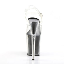 Cargar imagen en el visor de la galería, Tacones Pleaser FLAMINGO-808G Transparente Negro Gltr
