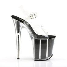 Cargar imagen en el visor de la galería, Tacones Pleaser FLAMINGO-808G Transparente Negro Gltr
