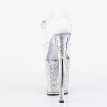 Cargar imagen en el visor de la galería, Tacones Pleaser FLAMINGO-808G Transparente Plata Gltr
