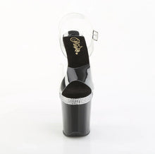Carregar imagem no visualizador da galeria, Tacones Pleaser FLAMINGO-808MLS Transparente Negro
