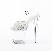 Cargar imagen en el visor de la galería, Tacones Pleaser FLAMINGO-808PREM-RSN - Transparente Strass Plata
