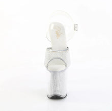 Cargar imagen en el visor de la galería, Tacones Pleaser FLAMINGO-808PREM-RSN Transparente Plata
