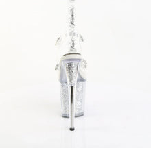 Cargar imagen en el visor de la galería, Tacones Pleaser FLAMINGO-808PREM-STN Transparente Plata Purpurina
