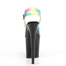 Cargar imagen en el visor de la galería, Tacones Pleaser FLAMINGO-808RB Rainbow Negro
