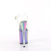 Cargar imagen en el visor de la galería, Tacones Pleaser FLAMINGO-808RG-01 Transparente Rainbow Purpurina
