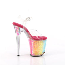 Cargar imagen en el visor de la galería, Tacones Pleaser FLAMINGO-808RG-02 Transparente Rainbow Confetti
