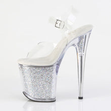 Load image into Gallery viewer, Tacones Pleaser FLAMINGO-808RSI Transparente Plata
