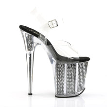 Cargar imagen en el visor de la galería, Tacones Pleaser FLAMINGO-808SRS Transparente Negro
