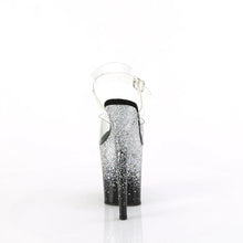 Carregar imagem no visualizador da galeria, Tacones Pleaser FLAMINGO-808SS Transparente Negro Plata
