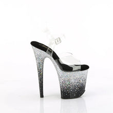Carregar imagem no visualizador da galeria, Tacones Pleaser FLAMINGO-808SS Transparente Negro Plata
