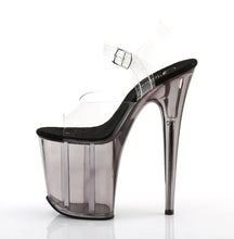 Load image into Gallery viewer, Tacones Pleaser FLAMINGO-808T Transparente Ahumado
