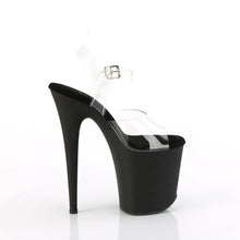 Carregar imagem no visualizador da galeria, Tacones Pleaser FLAMINGO-808TGRS Transparente Negro Plata
