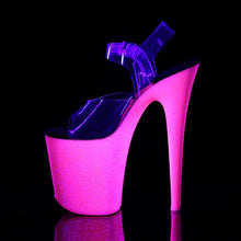 Cargar imagen en el visor de la galería, Tacones Pleaser FLAMINGO-808UVG Transparente Neon H.
