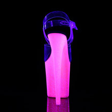 Cargar imagen en el visor de la galería, Tacones Pleaser FLAMINGO-808UVG Transparente Neon H.
