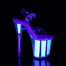 Cargar imagen en el visor de la galería, Tacones Pleaser FLAMINGO-808UVG Transparente Neon Opal

