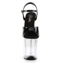 Cargar imagen en el visor de la galería, Tacones Pleaser FLAMINGO-809 - Negro charol / Transparente
