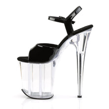 Cargar imagen en el visor de la galería, Tacones Pleaser FLAMINGO-809 - Negro charol / Transparente
