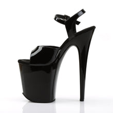 Cargar imagen en el visor de la galería, Tacones Pleaser FLAMINGO-809 - Negro charol / Negro
