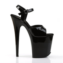 Cargar imagen en el visor de la galería, Tacones Pleaser FLAMINGO-809 - Negro charol / Negro
