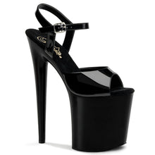 Cargar imagen en el visor de la galería, Tacones Pleaser FLAMINGO-809 - Negro charol / Negro
