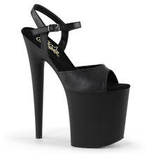 Cargar imagen en el visor de la galería, Tacones Pleaser FLAMINGO-809 - Negro piel sintética / Negro mate

