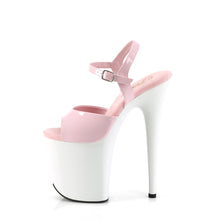 Cargar imagen en el visor de la galería, Tacones Pleaser FLAMINGO-809 - Rosa charol / Blanco
