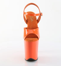 Cargar imagen en el visor de la galería, Tacones Pleaser FLAMINGO-809 - Naranja charol / Naranja
