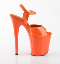 Cargar imagen en el visor de la galería, Tacones Pleaser FLAMINGO-809 - Naranja charol / Naranja
