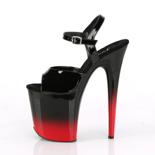 Cargar imagen en el visor de la galería, Tacones Pleaser FLAMINGO-809BR-H Negro Charol Rojo
