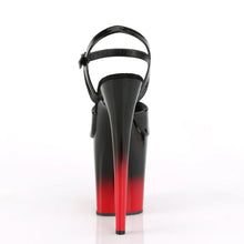 Cargar imagen en el visor de la galería, Tacones Pleaser FLAMINGO-809BR-H Negro Charol Rojo
