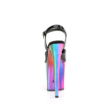 Cargar imagen en el visor de la galería, Tacones Pleaser FLAMINGO-809RC Negro Charol Rainbow
