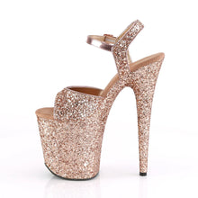 Cargar imagen en el visor de la galería, Tacones Pleaser FLAMINGO-810LG Oro Rosa Purpurina
