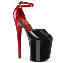 Carregar imagem no visualizador da galeria, Tacones Pleaser FLAMINGO-868 Negro Rojo Charol
