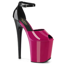 Load image into Gallery viewer, Tacones Pleaser FLAMINGO-868 Fuchsia Negro Charol
