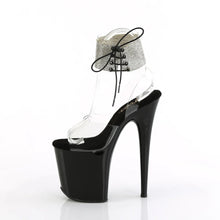 Cargar imagen en el visor de la galería, Tacones Pleaser FLAMINGO-891-2RS Transparente Negro
