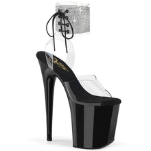 Cargar imagen en el visor de la galería, Tacones Pleaser FLAMINGO-891-2RS Transparente Negro
