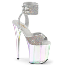 Cargar imagen en el visor de la galería, Tacones Pleaser FLAMINGO-891HTRS - Plata Strass / Holográfico

