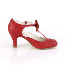 Cargar imagen en el visor de la galería, Tacones Pin Up Couture FLAPPER-11 Rojo Piel Sintética
